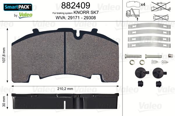 Truckfrenos TFEKBP.271 - Bremžu uzliku kompl., Disku bremzes ps1.lv