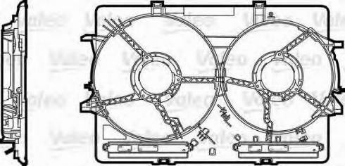 Valeo 820758 - Kronšteins, Radiatora ventilators ps1.lv