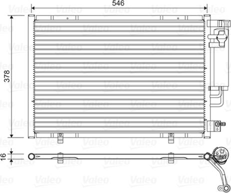 Valeo 822613 - Kondensators, Gaisa kond. sistēma ps1.lv