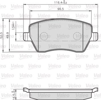 Valeo 872973 - Bremžu uzliku kompl., Disku bremzes ps1.lv