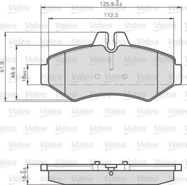 Valeo 872021 - Bremžu uzliku kompl., Disku bremzes ps1.lv