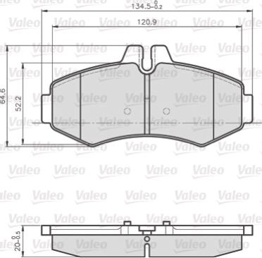 Valeo 872022 - Bremžu uzliku kompl., Disku bremzes ps1.lv