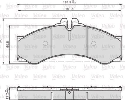 Valeo 872076 - Bremžu uzliku kompl., Disku bremzes ps1.lv