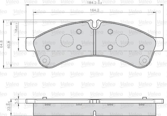 Valeo 872231 - Bremžu uzliku kompl., Disku bremzes ps1.lv