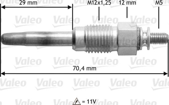 Valeo 345190 - Kvēlsvece ps1.lv