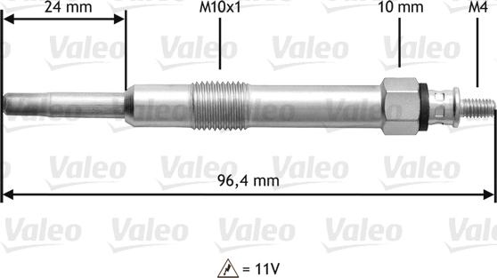 Valeo 345150 - Kvēlsvece ps1.lv