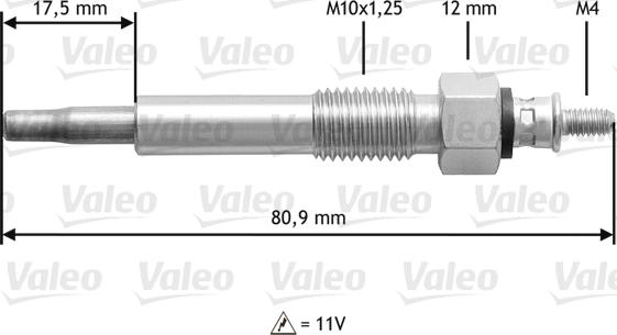 Valeo 345 160 - Kvēlsvece ps1.lv