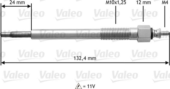 Valeo 345 163 - Kvēlsvece ps1.lv