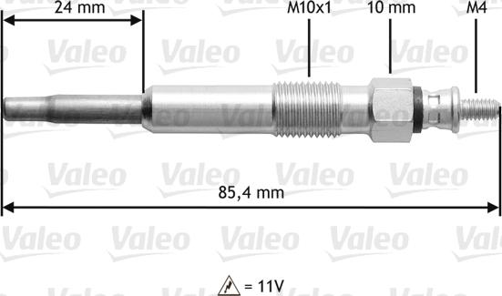 Valeo 345105 - Kvēlsvece ps1.lv