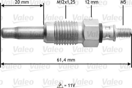 Valeo 345108 - Kvēlsvece ps1.lv