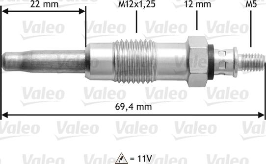 Valeo 345116 - Kvēlsvece ps1.lv