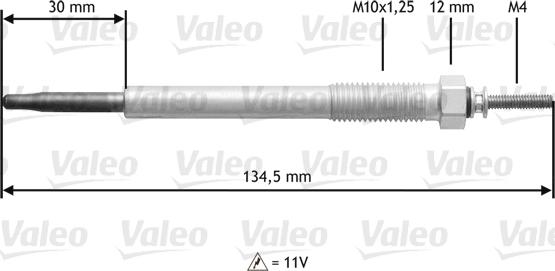 Valeo 345 185 - Kvēlsvece ps1.lv