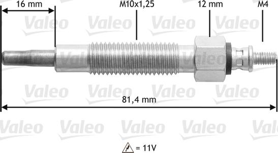 Valeo 345 186 - Kvēlsvece ps1.lv