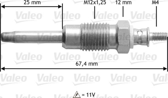 Valeo 345124 - Kvēlsvece ps1.lv