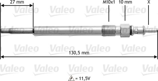 Valeo 345121 - Kvēlsvece ps1.lv