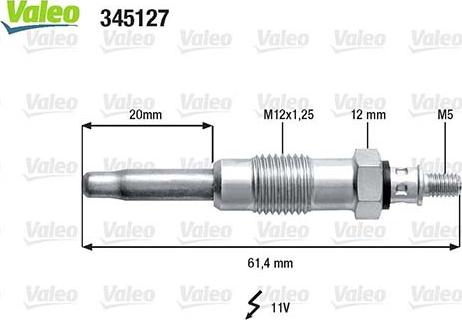 Valeo 345127 - Kvēlsvece ps1.lv