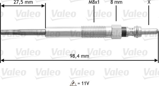 Valeo 345 175 - Kvēlsvece ps1.lv