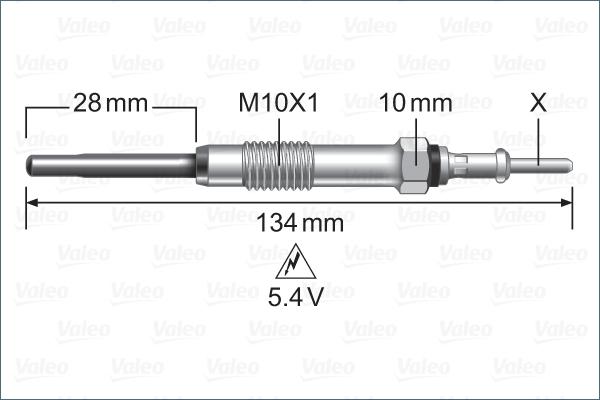 Valeo 345241 - Kvēlsvece ps1.lv