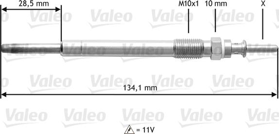 Valeo 345208 - Kvēlsvece ps1.lv