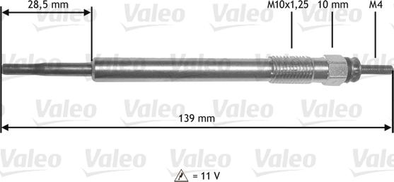 Valeo 345211 - Kvēlsvece ps1.lv