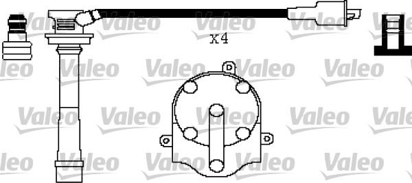 Valeo 346430 - Augstsprieguma vadu komplekts ps1.lv