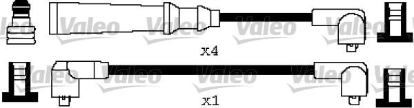 Valeo 346593 - Augstsprieguma vadu komplekts ps1.lv