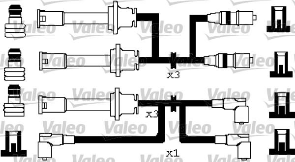 Valeo 346214 - Augstsprieguma vadu komplekts ps1.lv