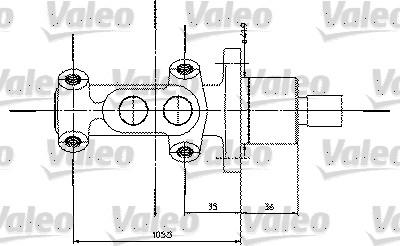 Valeo 350821 - Galvenais bremžu cilindrs ps1.lv