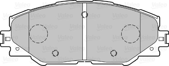 Valeo 670027 - Bremžu uzliku kompl., Disku bremzes ps1.lv