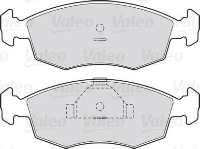 Valeo 301335 - Bremžu uzliku kompl., Disku bremzes ps1.lv