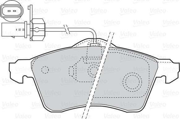 Valeo 302047 - Bremžu uzliku kompl., Disku bremzes ps1.lv