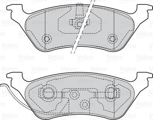 Valeo 302 057 - Bremžu uzliku kompl., Disku bremzes ps1.lv