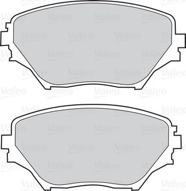 Valeo 302033 - Bremžu uzliku kompl., Disku bremzes ps1.lv