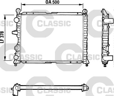 Valeo 311071 - Radiators, Motora dzesēšanas sistēma ps1.lv