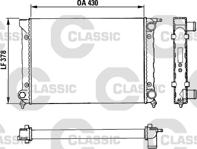 Valeo 383820 - Radiators, Motora dzesēšanas sistēma ps1.lv