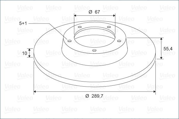 Valeo 297469 - Bremžu diski ps1.lv