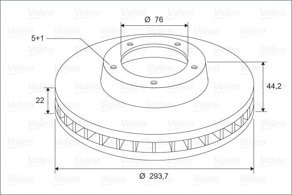 Valeo 297886 - Bremžu diski ps1.lv