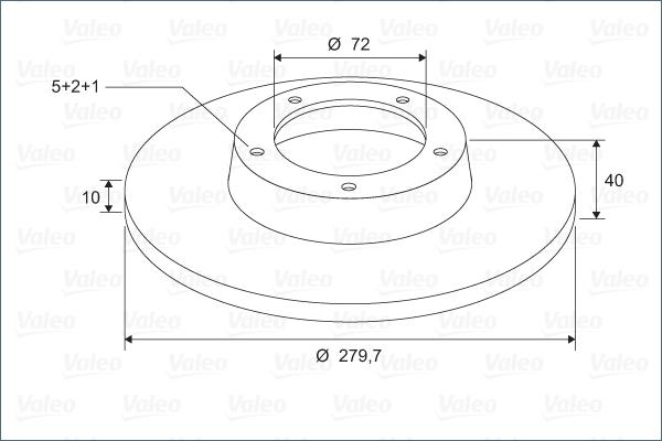 Valeo 297851 - Bremžu diski ps1.lv