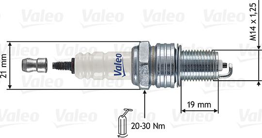 Valeo 246909 - Aizdedzes svece ps1.lv