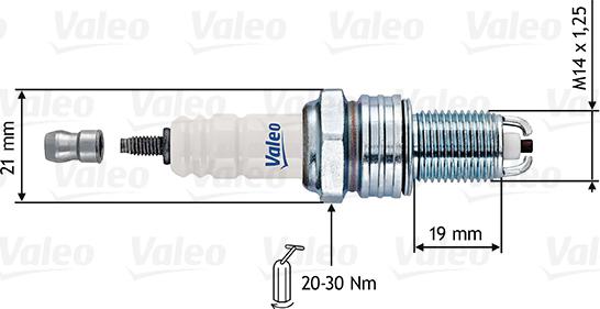 Valeo 246907 - Aizdedzes svece ps1.lv