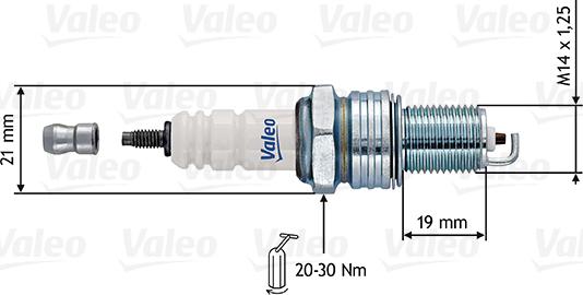 Valeo 246914 - Aizdedzes svece ps1.lv