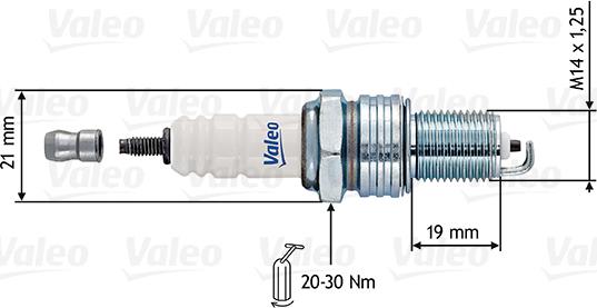 Valeo 246915 - Aizdedzes svece ps1.lv