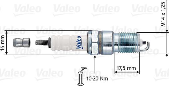 Valeo 246910 - Aizdedzes svece ps1.lv