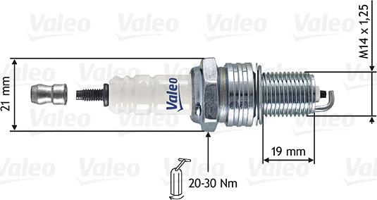 Valeo 246896 - Aizdedzes svece ps1.lv