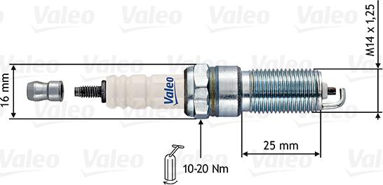 Valeo 246890 - Aizdedzes svece ps1.lv