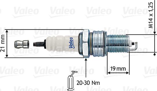 Valeo 246854 - Aizdedzes svece ps1.lv