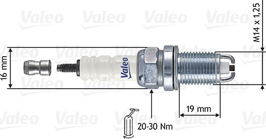 Valeo 246850 - Aizdedzes svece ps1.lv