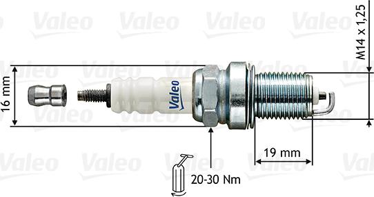 Valeo 246851 - Aizdedzes svece ps1.lv