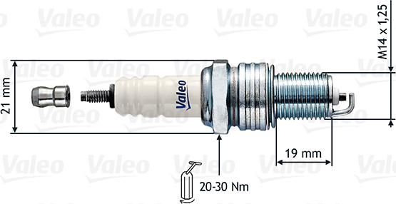 Valeo 246857 - Aizdedzes svece ps1.lv