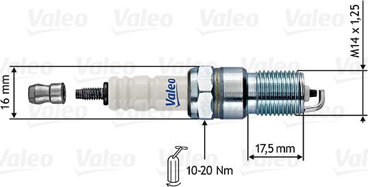 Valeo 246864 - Aizdedzes svece ps1.lv